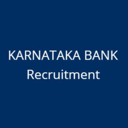 Karnataka Bank Recruitment 2019