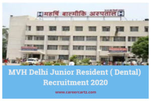 MVH Delhi Recruitment 2020