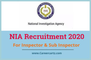 NIA Recruitment 2020