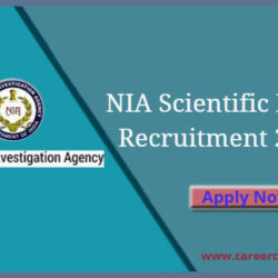 NIA Current Recruitment 2020