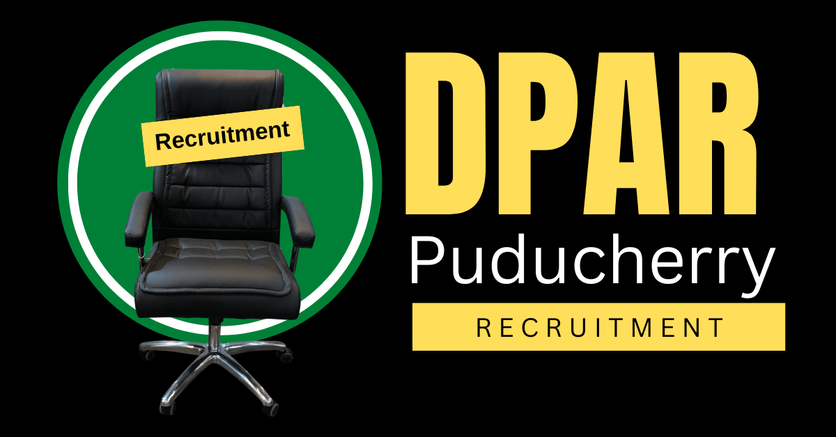 DPAR Puducherry Recruitment 2022