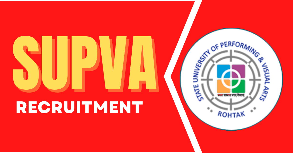 SUPVA Recruitment 2022-2023 Notification for 73 Vacancies, Apply Online