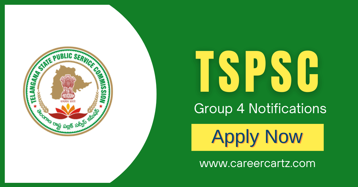 TSPSC Group 4 Notification 2024 for 9168 Vacancies, Eligibility,