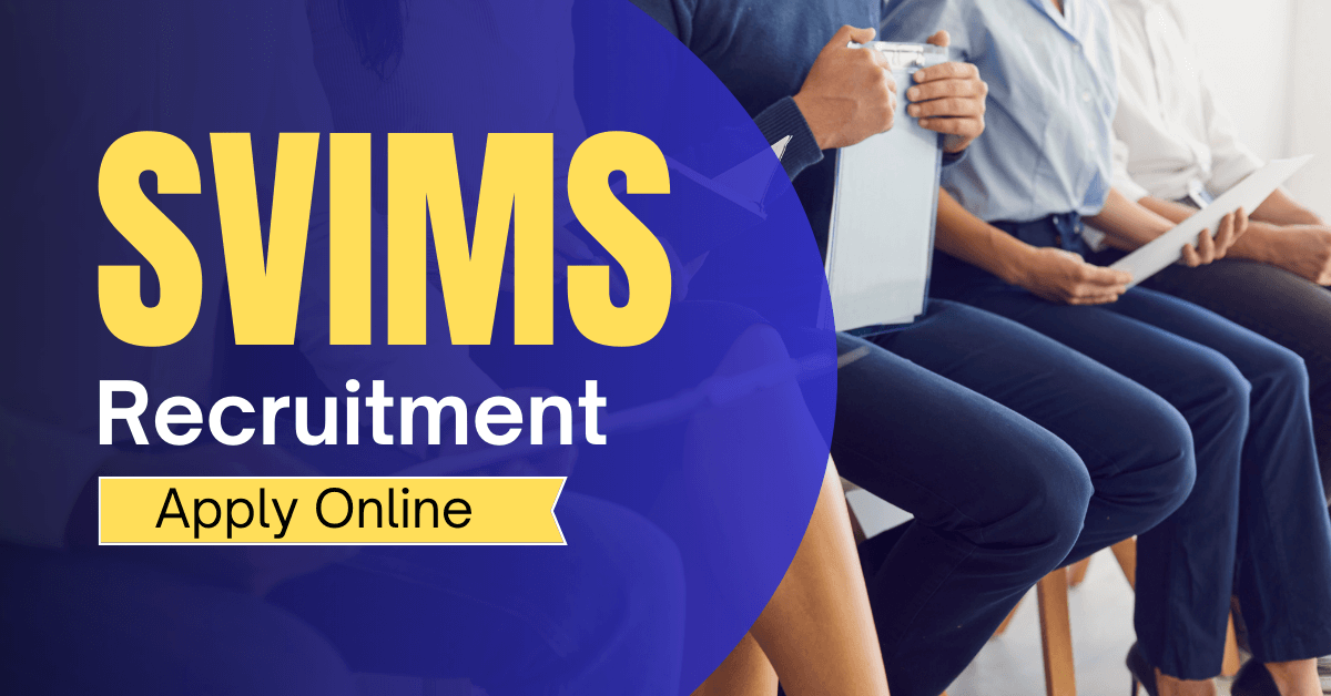 SVIMS Recruitment