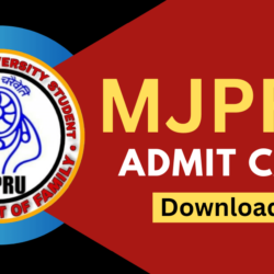 MJPRU Admit Card 2023 - Direct Link NEP 1st, 3rd Sem Exam Hall Ticket @ mjpruiums.in